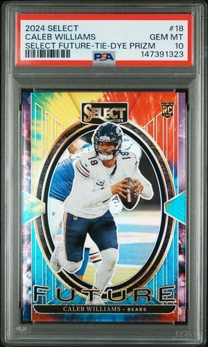 2024 Panini Select Future Caleb Williams Tie-Dye 25/25 - PSA 10 - POP 1 🔥 💎