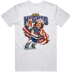 Men's Hockey USA Golden Goal Jack Hughes Gift Idea Caricature T Shirt