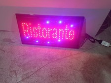 Insegna luminosa a led RISTORANTE cm 48x25