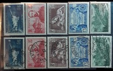 1937 - France N°352-353 et N°356 à N°358 NAC-OBL - LA948