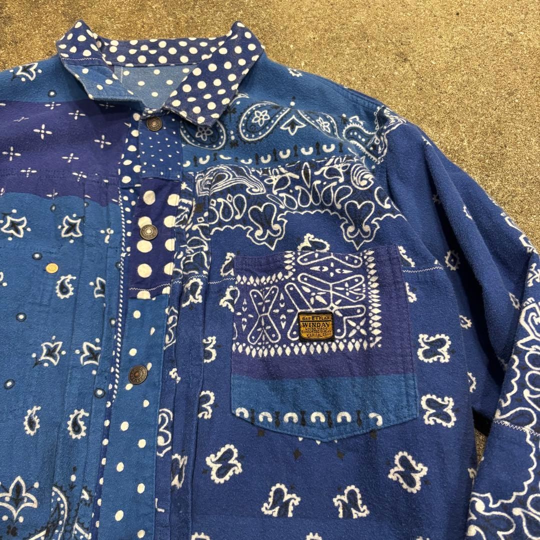 USED KAPITAL REVERSIBLE PATCHWORK JACKET GOOD - image 3