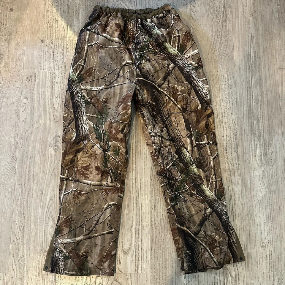Mad Dog Gear Large Mossy Oak Break Up Camo Mesh Lined Hunting Pants Quiet EUC - Image 3 of 4