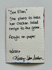 ACEO Original Acrylic Painting Portrait of Sue Ellen — photo 2