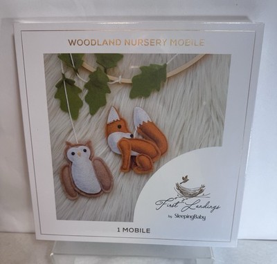 NEW Sealed Woodland Nursery Mobile First Landings By Sleeping Baby