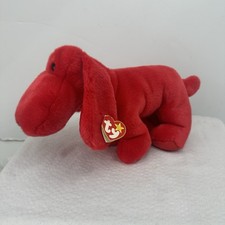 1996 Ty Beanie Buddy Rover Red Puppy Dog 12   New with tag Large Stuffed Animal