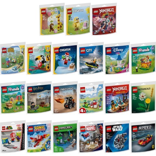 LEGO® Mix Set Auswahl Paperbags Creator Ninjago Friends