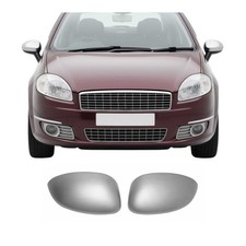 Spiegelkappen Spiegelabdeckung für Fiat Grande Punto 2005-2009 Edelstahl Matt