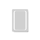 Bathroom Mirror Wall Hung Mount LED Light Battery Illuminated 500 x 700mm