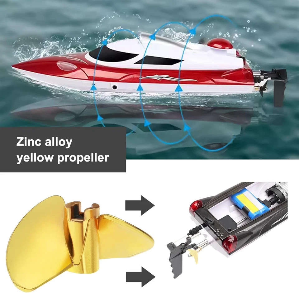 35 mm RC Boot 2 Blatt Propeller Zinklegierung Flügel - Bild 2 von 4