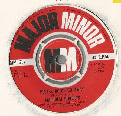 Malcolm Roberts - Please Don't Go Away - Used Vinyl Record 7 - G8100z