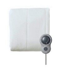 Sunbeam Twin Size Electric Water Resistant Heated Mattress Pad with Dial Control