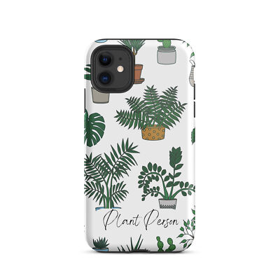 Plant person iphone case, plant mom Tough iPhone case, durable case, cute design