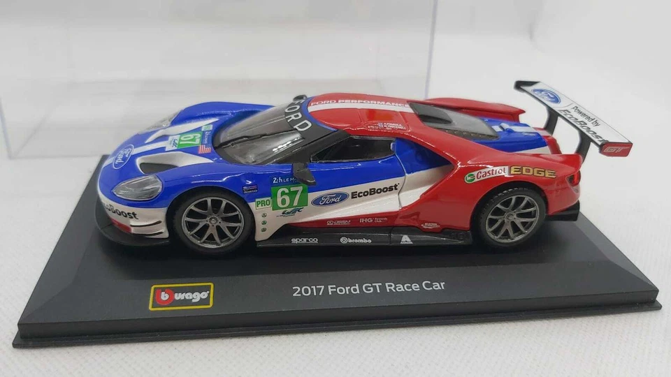 BURAGO 2017 FORD GT RACE CAR ECO BOOSTER SCALA 1:32 - Immagine 2 di 4