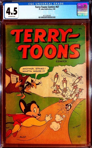 Terry Toons Comics #67 (1948) - CGC 4.5 - St. John. Mighty Mouse Cover!