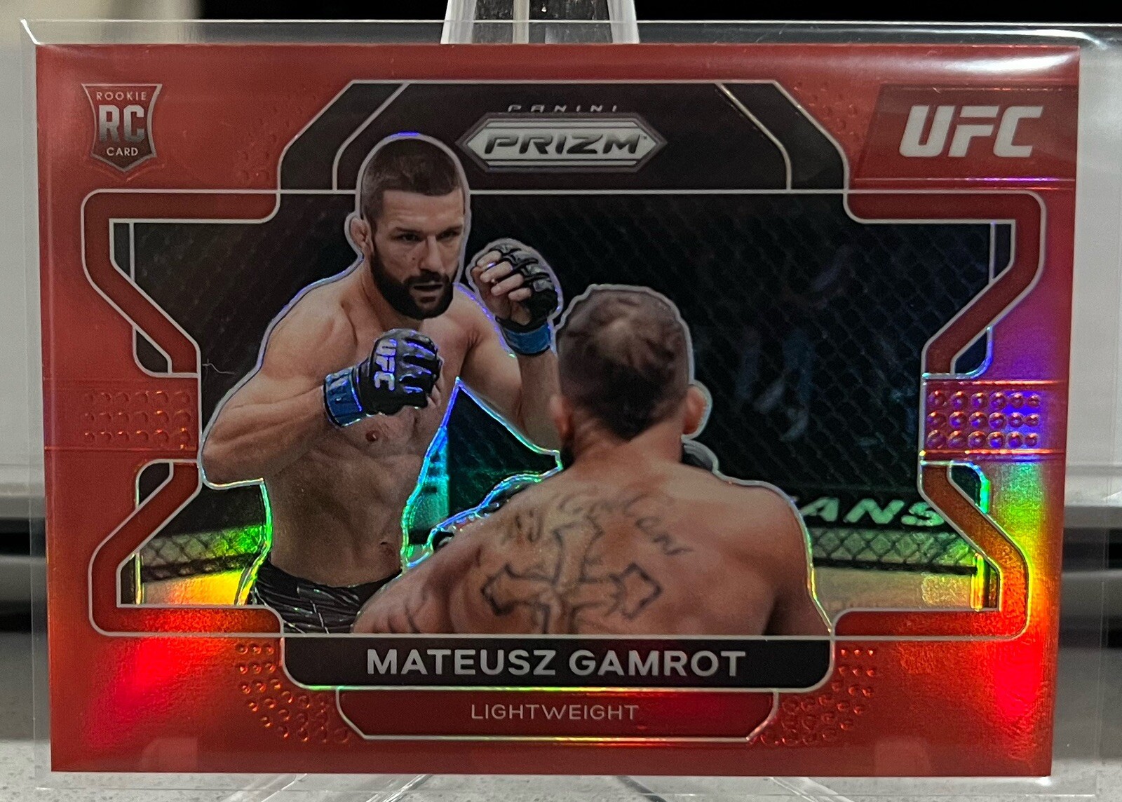MATEUSZ GAMROT 2022 Panini UFC Prizm ROOKIE RED 061/299