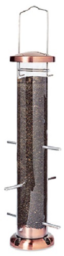 Woodlink NATUBE5 Audubon 6 Port Nyjer Thistle Finch Tube Bird Feeder - Picture 1 of 5