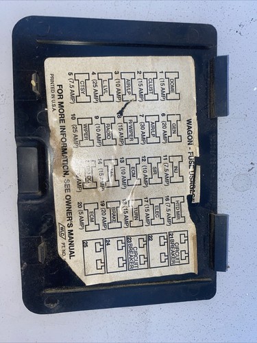 1991-1993 BUICK ROADMASTER TAN FUSE DASH PANEL COVER TRIM TAN - Picture 4 of 4