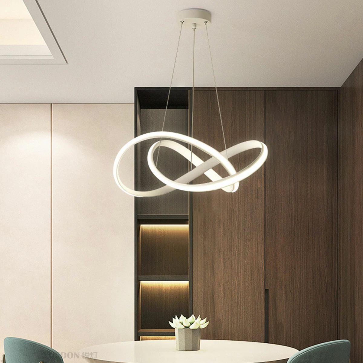 Circular clearance ring chandelier
