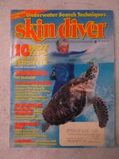 SKIN DIVER MAGAZINE SEPTEMBER 1995 BLACKTIP SHARKS TORTOLA BELIZE PALAU ISLANDS
