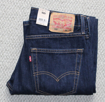 Levi's 505 Regular MEN'S JEANS • 30x30 • dark wash RINSE