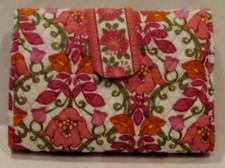 VERA BRADLEY Lilli Bell Travel Diaper Changing Pad/Clutch handle mesh pockets