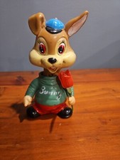 Vintage Wind Up Tin Toy Bunny - Trade Mark Alps - Made in Japan