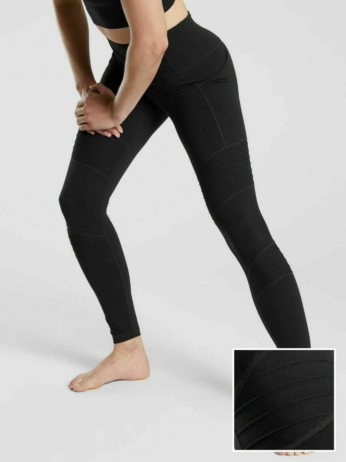 tight black yoga pants