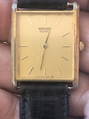 【新品電池】seiko tank ヴィンテージ 稼働品 美品 新品電池】SEIKO tank ヴィンテージ 稼働品