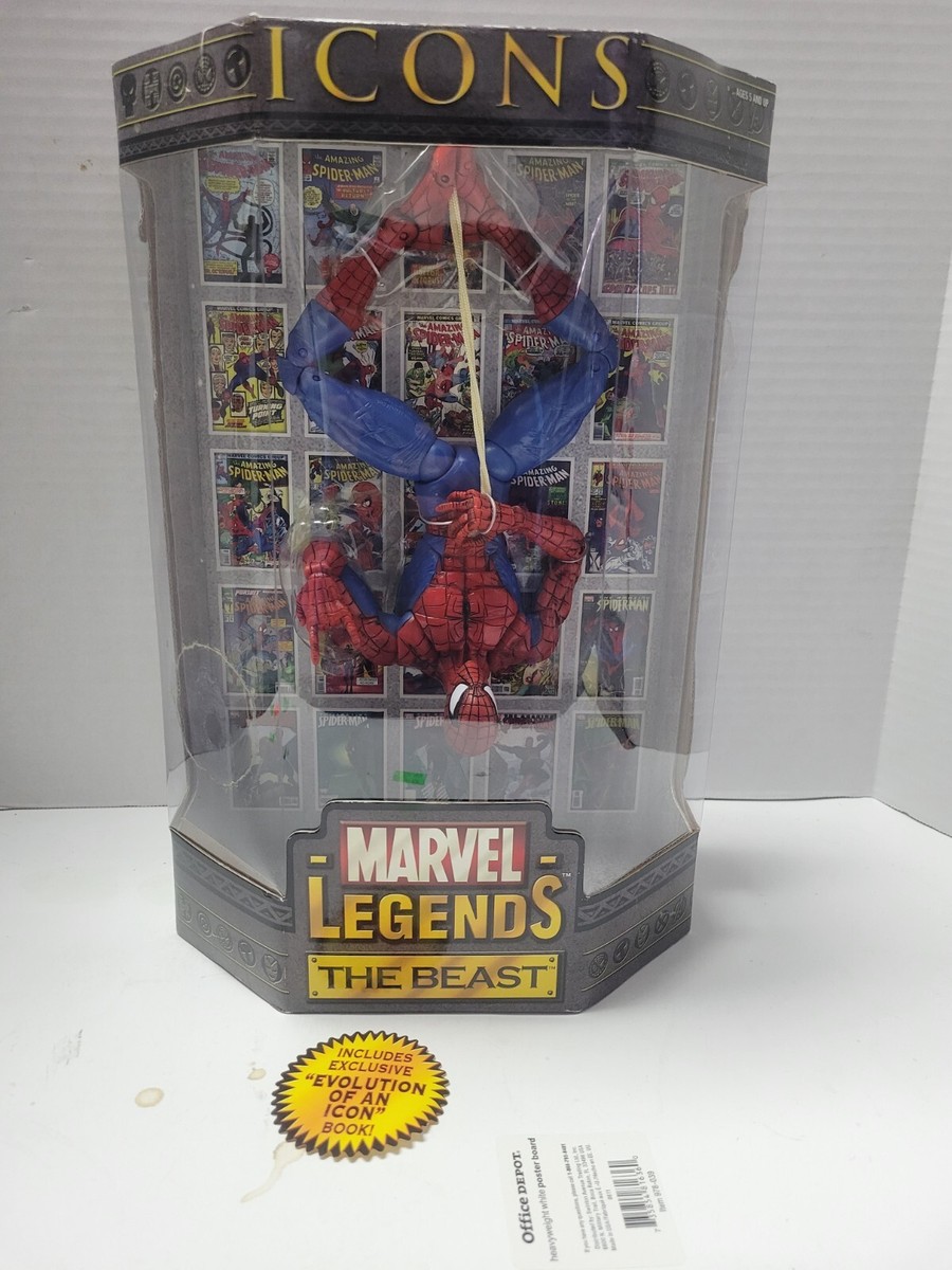 Marvel Legends Icons Spiderman Toybiz *FACTORY ERROR* | eBay