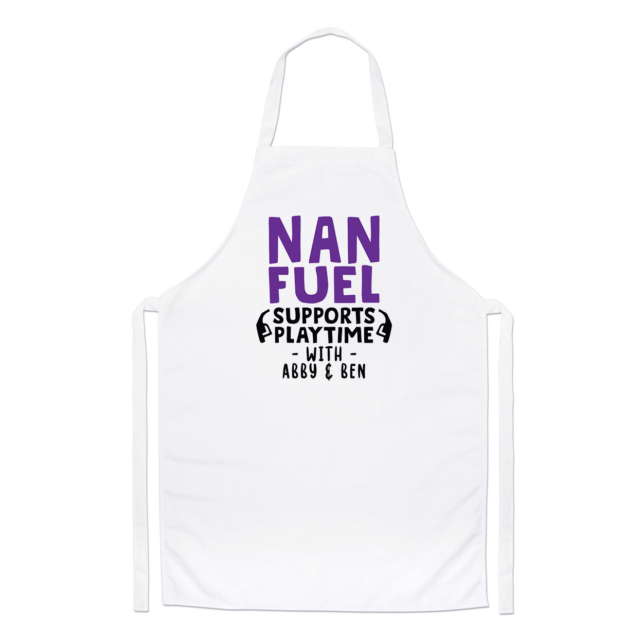 Personalised Nan Fuel Supports Playtime Chefs Apron Mothers Day Cooking