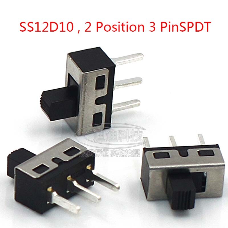 2 Position ON-OFF SPDT 3 Pin PCB Panel Model Mini Vertical Slide Switch ...