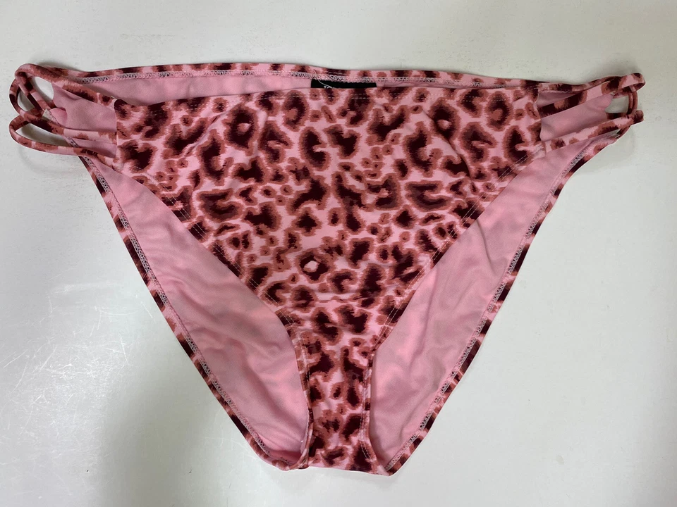 Joe Boxer PLUS Swimsuit Bikini Swim BOTTOMS Leopard Pink Brown Sahara XXL 3X - Image 2 of 4