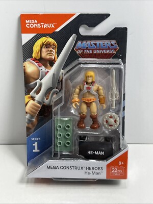 MEGA Construx Heroes Masters of the Universe  He-Man  22 Pieces, NEW!