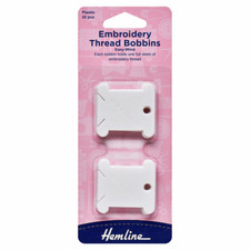Plastic EmbroideryThread Bobbins to keep your embroidery threads neat and tidy.