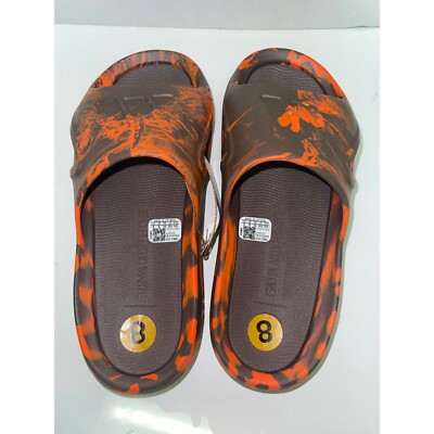 NEW! Adidas Adicane Men\'s Slide Sandal Size 8 Orange Brown Adidas Unisex Adicane Slides - Brown Orange Men main image 3