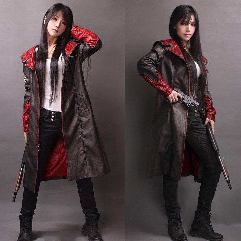 New hot!! Devil May Cry Dante DMC 5 Cosplay Costume Jacket coat