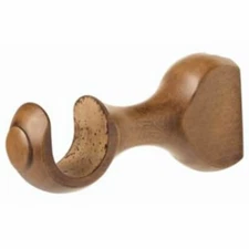 Kirsch Wood Trend Classic  4 1/2" Return Center Bracket :1 3/8" pole, Estate Oak