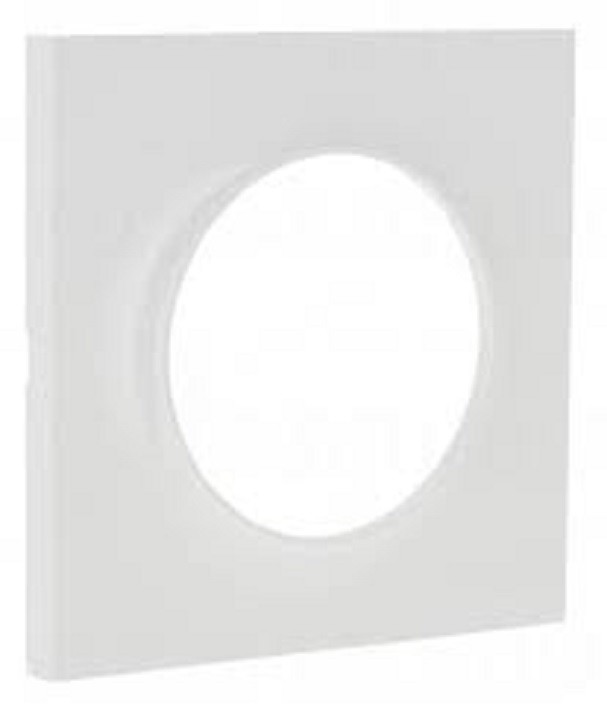 Plaque de finition Odace Styl Schneider blanc brillant lot de 10 au design épuré