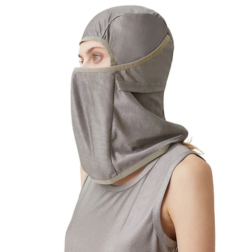 Electromagnetic Radiation Protection Silver Fiber Head Hood EMF Shielding - Bild 8 von 19