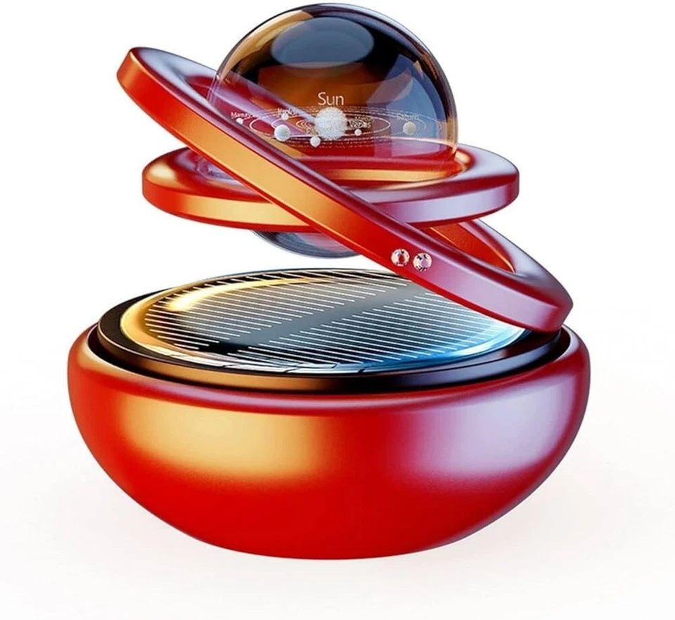 旋转太阳能汽车芳香疗法,汽车固体香水空气清新剂 — 第 2/4 张图片