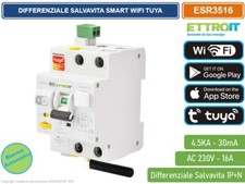INTERRUT. MAGNETOTER. DIFFERENZIALE SMART WIFI 1P+N 16A 230V/400V RIARMO AUTOMAT