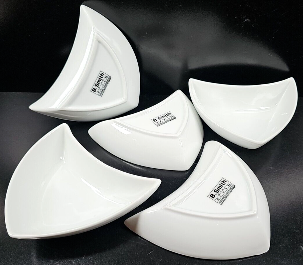 壺セット(Bob Smith) 5) B Smith With Style Hors D'Oeuvre Dishes Set White Table Serve