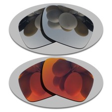 Silver Fire Red Replacement Lenses For-RB2140-54mm Polarized