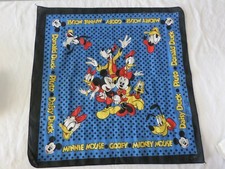 Disney Mickey Minnie Goofy Donald Daisy Pluto Bandana Handkerchief 20.5" x 20.5