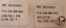 Authentic "AAA" Mini Maglite Solitaire Replacement Reflector and Lens Set