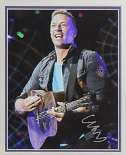 Chris Martin, Coldplay Signed 12x16 Photograph Framed Display