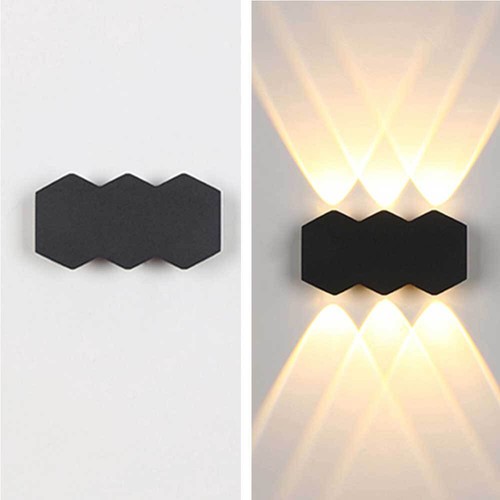 LED Wandleuchte Wand-Lampe Strahler Innen Außen Modern Effekt Leuchte up down - Bild 39 von 58