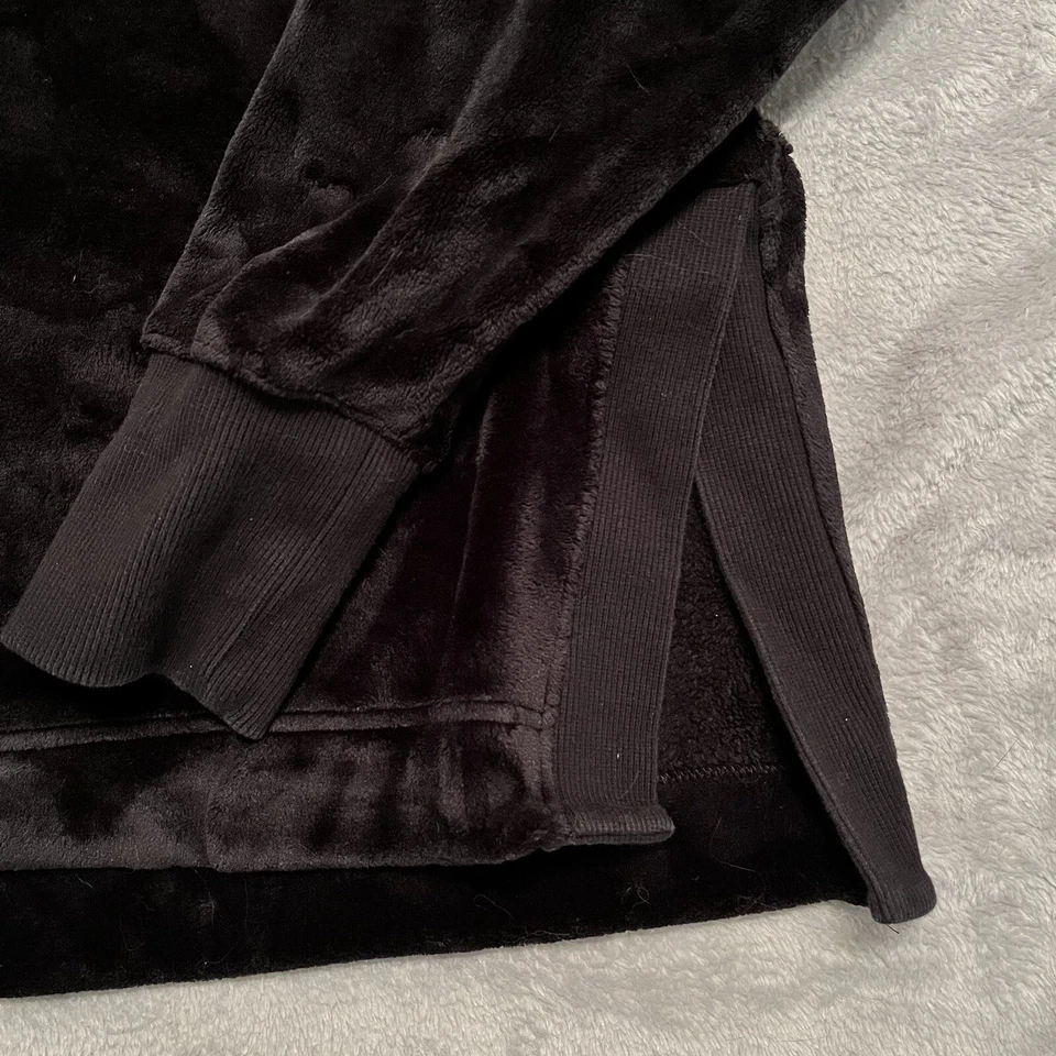 Sudadera Pullover Negra Athleta Mujer (M) Doble Acogedora Karma Cuello Embudo Foto 4 de 4