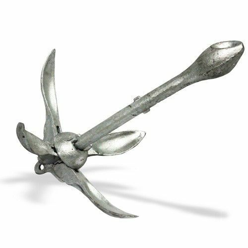 >>>> NEW FOLDING GALVANISED BOAT ANCHOR 12.0 KILO<<<< - Picture 1 of 3