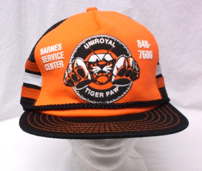 Uniroyal Tiger Paw Tires 3 Stripe Snapback Truckers Hat Barnes Service Center